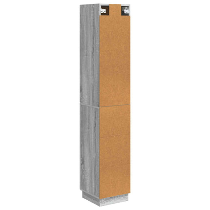 Skåpset 2 pcs Grå Sonoma 33 x 34,5 x 87 cm Konstruerat trä