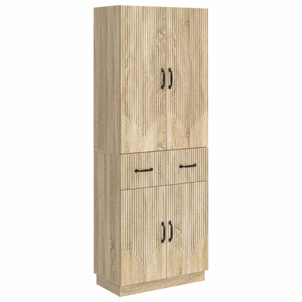 Skåpset 2 pcs Sonoma-ek Konstruerat trä