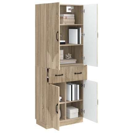 Skåpset 2 pcs Sonoma-ek Konstruerat trä