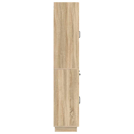 Skåpset 2 pcs Sonoma-ek Konstruerat trä