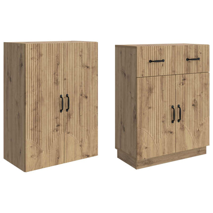 Skåpset 2 pcs Artisan-ek Konstruerat trä