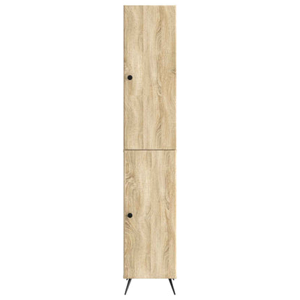 Skåpset 2 pcs Sonoma-ek Konstruerat trä
