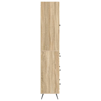 Skåpset 2 st 66 x 34,5 x 90 cm Konstruerat trä Sonoma-ek