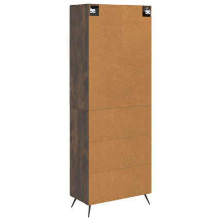 Skåpset 2 st 66 x 34,5 x 90 cm Konstruerat trä Rökt ek