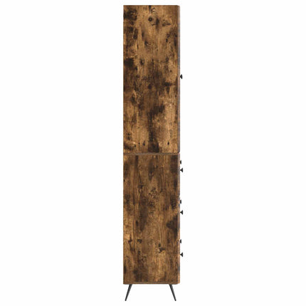 Skåpset 2 pcs Rökt ek 66 x 34,5 x 90 cm Konstruerat trä