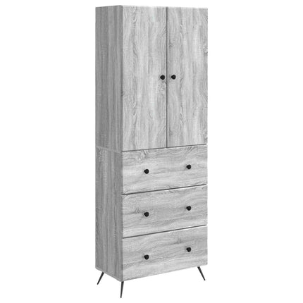 Skåpset 2 pcs Grå Sonoma 66 x 34,5 x 90 cm Konstruerat trä