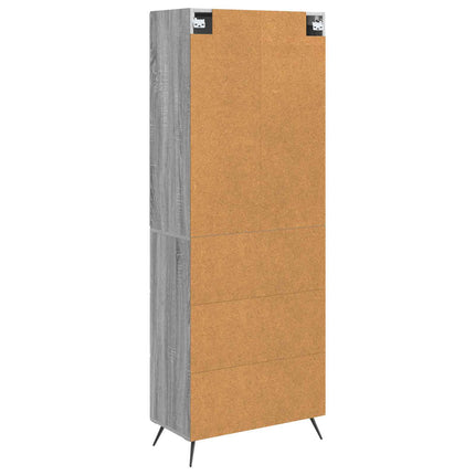 Skåpset 2 pcs Grå Sonoma 66 x 34,5 x 90 cm Konstruerat trä