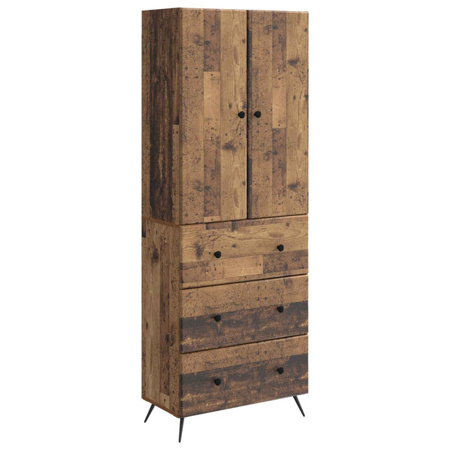 Skåpset 2 st 66 x 34,5 x 90 cm Konstruerat trä Gammalt trä