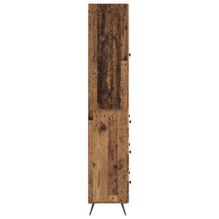 Skåpset 2 pcs Gammalt trä 66 x 34,5 x 90 cm Konstruerat trä
