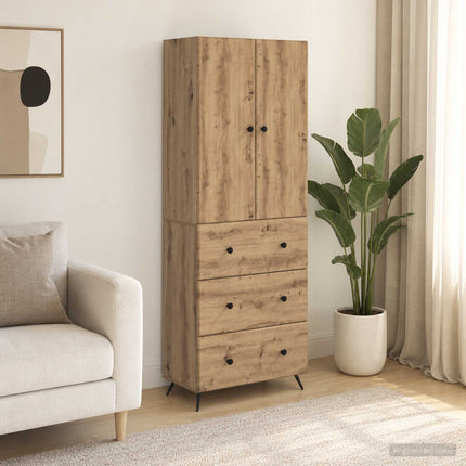 Skåpset 2 st 66 x 34,5 x 90 cm Konstruerat trä Artisan-ek