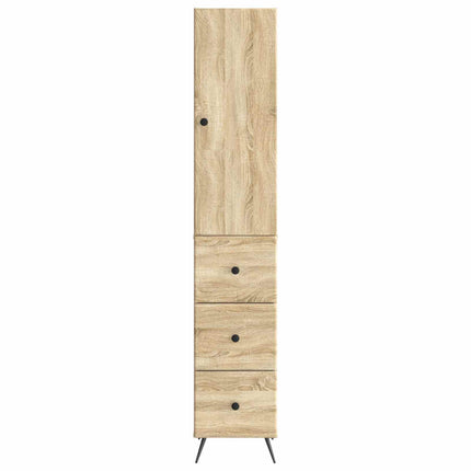 Skåpset 2 pcs Sonoma-ek 34,5 x 34,5 x 90 cm Konstruerat trä