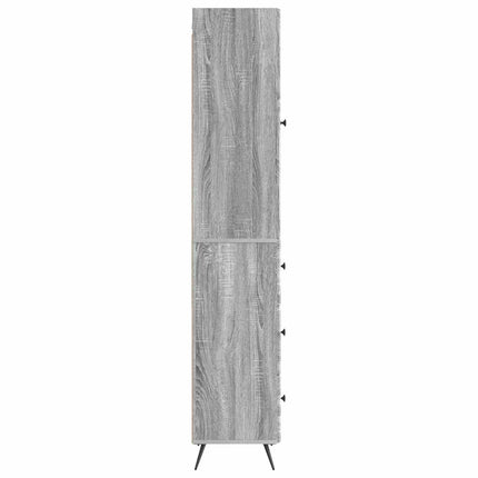 Skåpset 2 pcs Grå Sonoma 34,5 x 34,5 x 90 cm Konstruerat trä