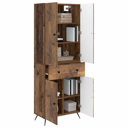 2 pcs Gammalt trä