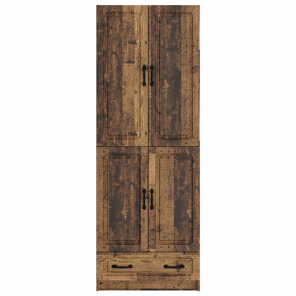 Skåpset 2 pcs Gammalt trä Konstruerat trä