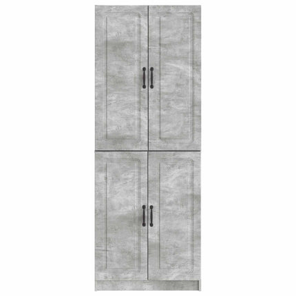 Skåpset 2 pcs Betonggrå Konstruerat trä