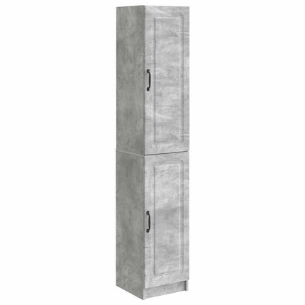 Skåpset 2 pcs Betonggrå Konstruerat trä