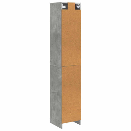 Skåpset 2 pcs Betonggrå Konstruerat trä