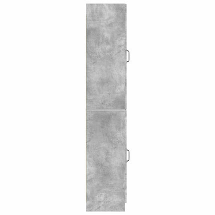 Skåpset 2 pcs Betonggrå Konstruerat trä