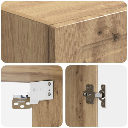 Skåpset 2 pcs Artisan-ek Konstruerat trä