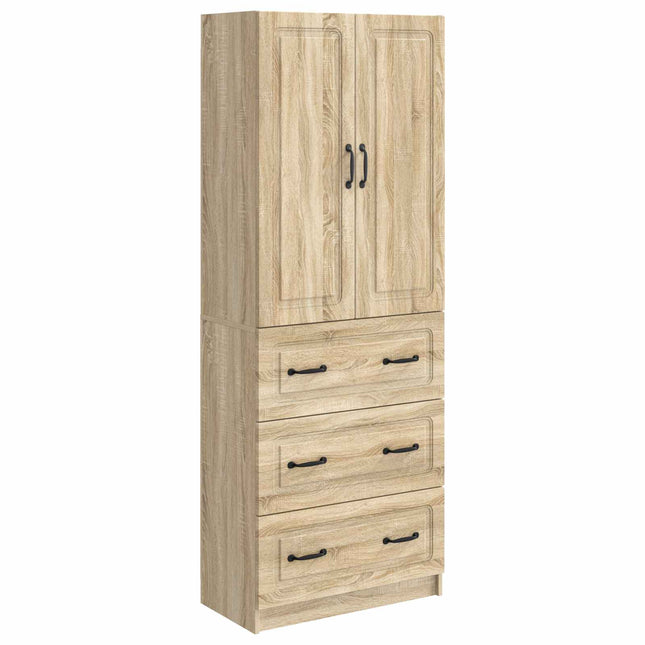 Skåpset 2 st 66 x 34,5 x 87 cm Konstruerat trä Sonoma-ek