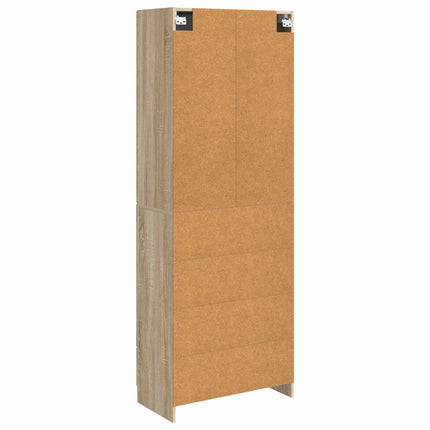 Skåpset 2 pcs Sonoma-ek 66 x 34,5 x 87 cm Konstruerat trä