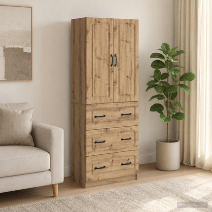 Skåpset 2 st 66 x 34,5 x 87 cm Konstruerat trä Artisan-ek