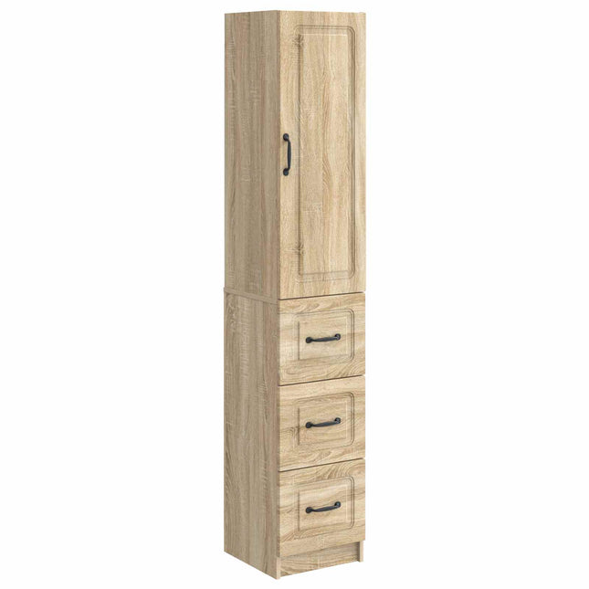 Skåpset 2 st 33 x 34,5 x 87 cm Konstruerat trä Sonoma-ek