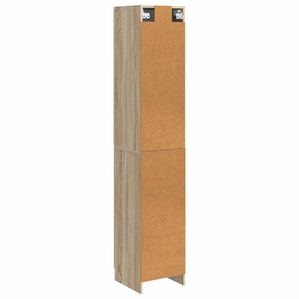 Skåpset 2 pcs Sonoma-ek 33 x 34,5 x 87 cm Konstruerat trä