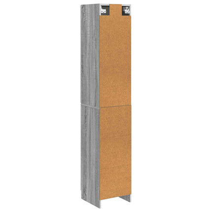 Skåpset 2 pcs Grå Sonoma 33 x 34,5 x 87 cm Konstruerat trä