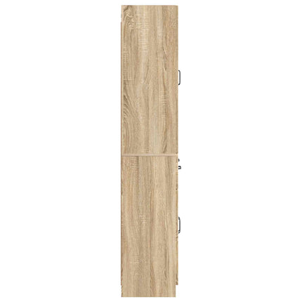 Skåpset 2 pcs Sonoma-ek Konstruerat trä