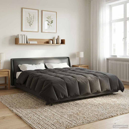 Sommar Duvet Quiltad Antracit 200 x 200 cm Mikrofiber
