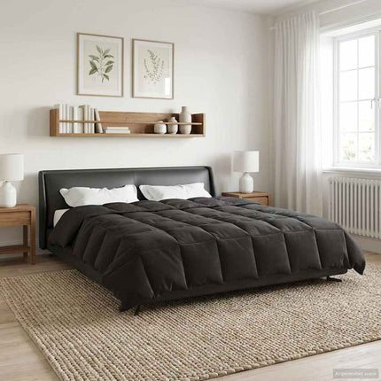 Sommar Duvet Quiltad Antracit 200 x 240 cm Mikrofiber