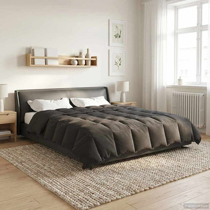 Sommar Duvet Quiltad Antracit 200 x 220 cm Mikrofiber
