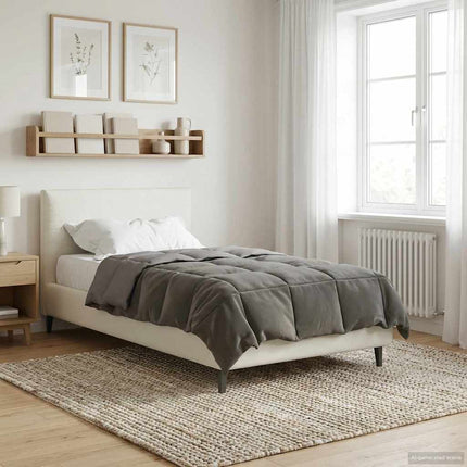 Sommar Duvet Quiltad Ljusgrå 135 x 200 cm Mikrofiber