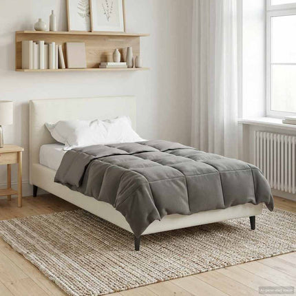 Sommar Duvet Quiltad Ljusgrå 140 x 200 cm Mikrofiber