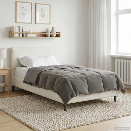 Sommar Duvet Quiltad Ljusgrå 140 x 220 cm Mikrofiber