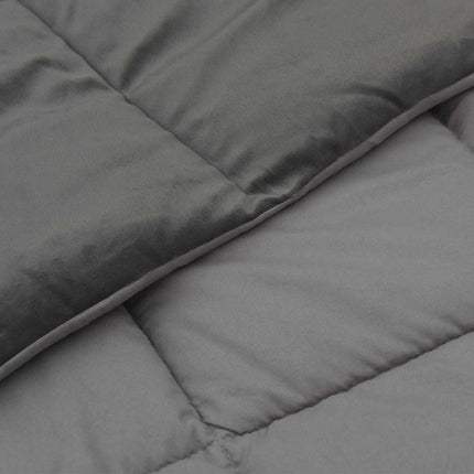 Sommar Duvet Quiltad Ljusgrå 220 x 260 cm Mikrofiber