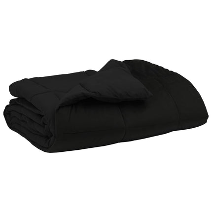 Sommar Duvet Quiltad Svart 200 x 240 cm Mikrofiber