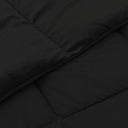Sommar Duvet Quiltad Svart 135 x 220 cm Mikrofiber
