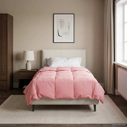 Sommar Duvet Quiltad Rosa 135 x 220 cm Mikrofiber