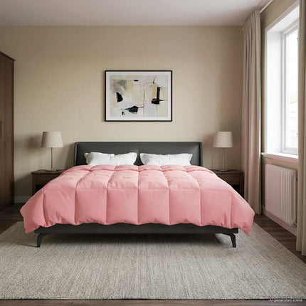 Sommar Duvet Quiltad Rosa 240 x 260 cm Mikrofiber