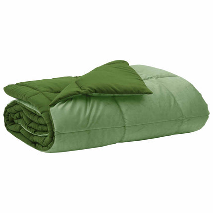 Sommar Duvet Quiltad Grön 155 x 200 cm Mikrofiber