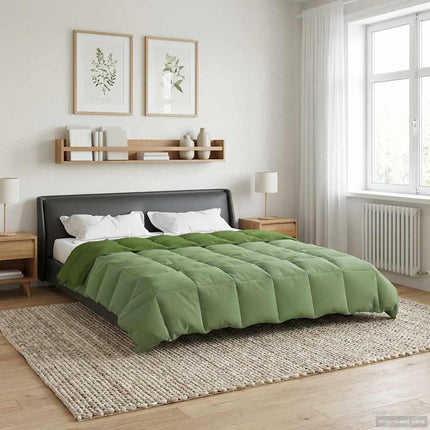 Sommar Duvet Quiltad Grön 200 x 200 cm Mikrofiber