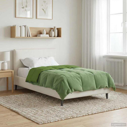 Sommar Duvet Quiltad Grön 140 x 220 cm Mikrofiber