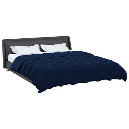 Sommar Duvet Quiltad Mörkblå 220 x 260 cm Mikrofiber