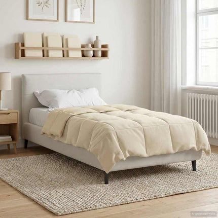 Sommar Duvet Quiltad Kräm 135 x 220 cm Mikrofiber