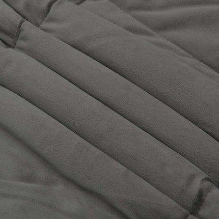 Full Års-Duvet Quiltad Ljusgrå 240 x 260 cm Mikrofiber