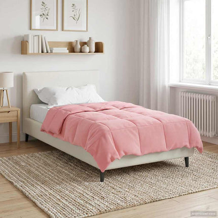 Full Års-Duvet Quiltad Rosa 140 x 200 cm Mikrofiber