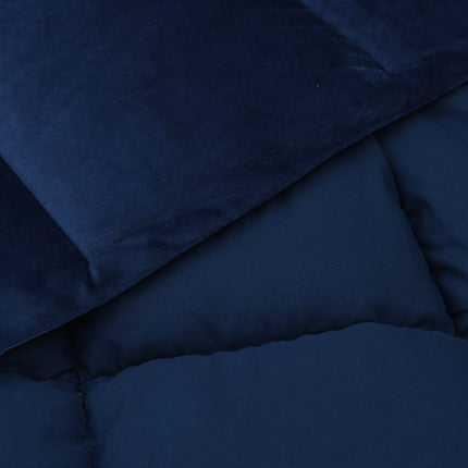 Full Års-Duvet Quiltad Mörkblå 200 x 240 cm Mikrofiber
