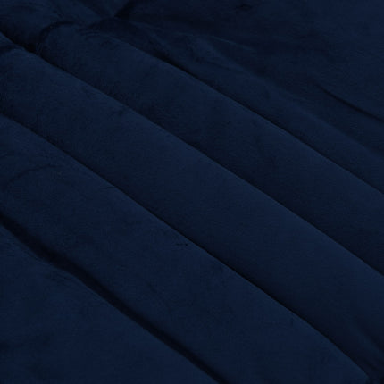 Vinter Täcke Quiltad Mörkblå 155 x 220 cm Mikrofiber